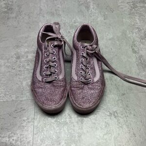Women’s purple sparkly vans